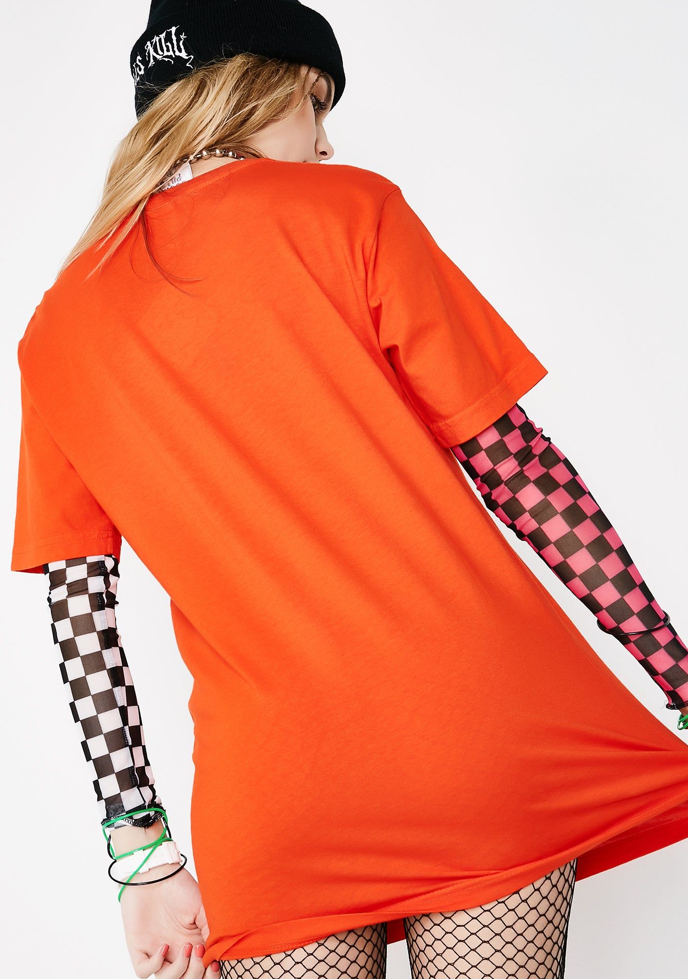 Tangerine Lord Nermal Pocket Tee sold by Dolls Kill product image thumbnail 4