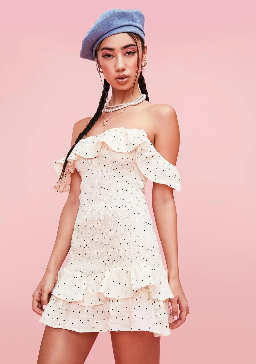 Cream Charming As Always Mini Dress sold by Dolls Kill product image thumbnail 2