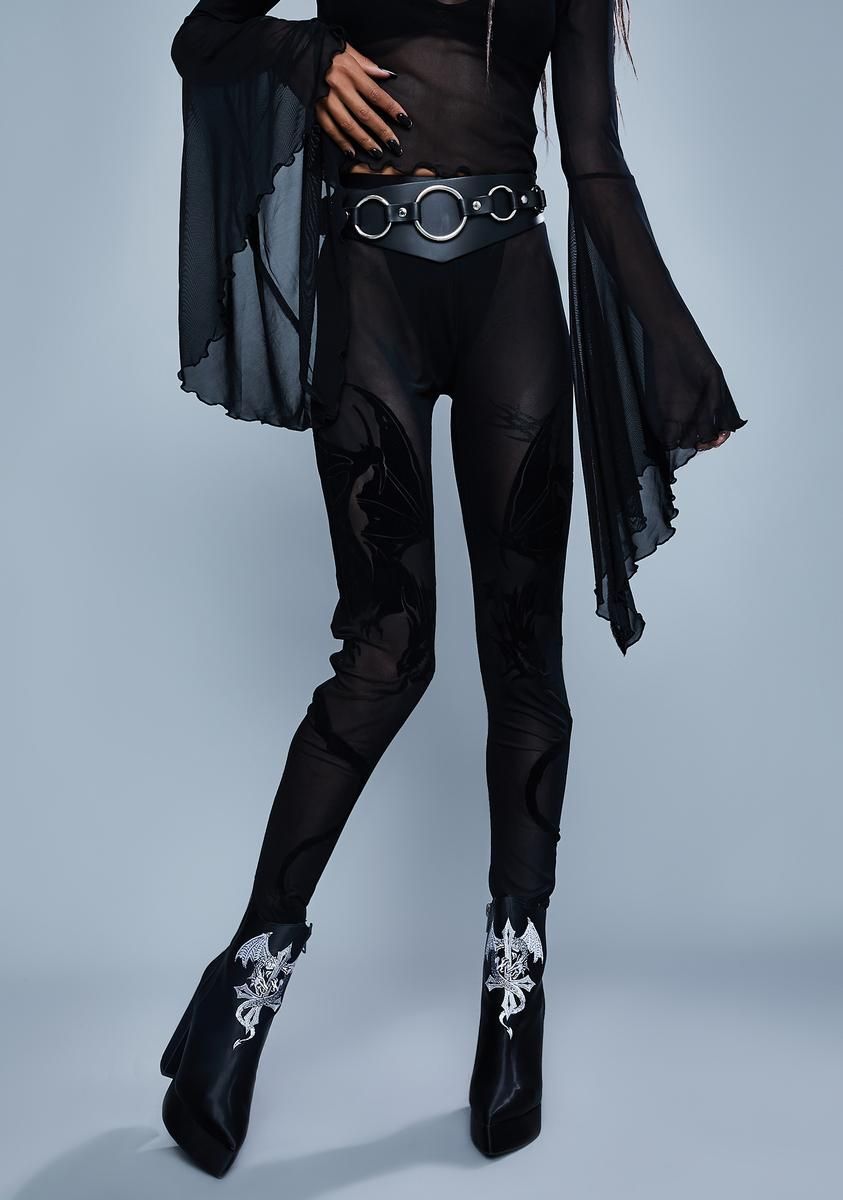 From The Ashes Printed Leggings sold by Dolls Kill