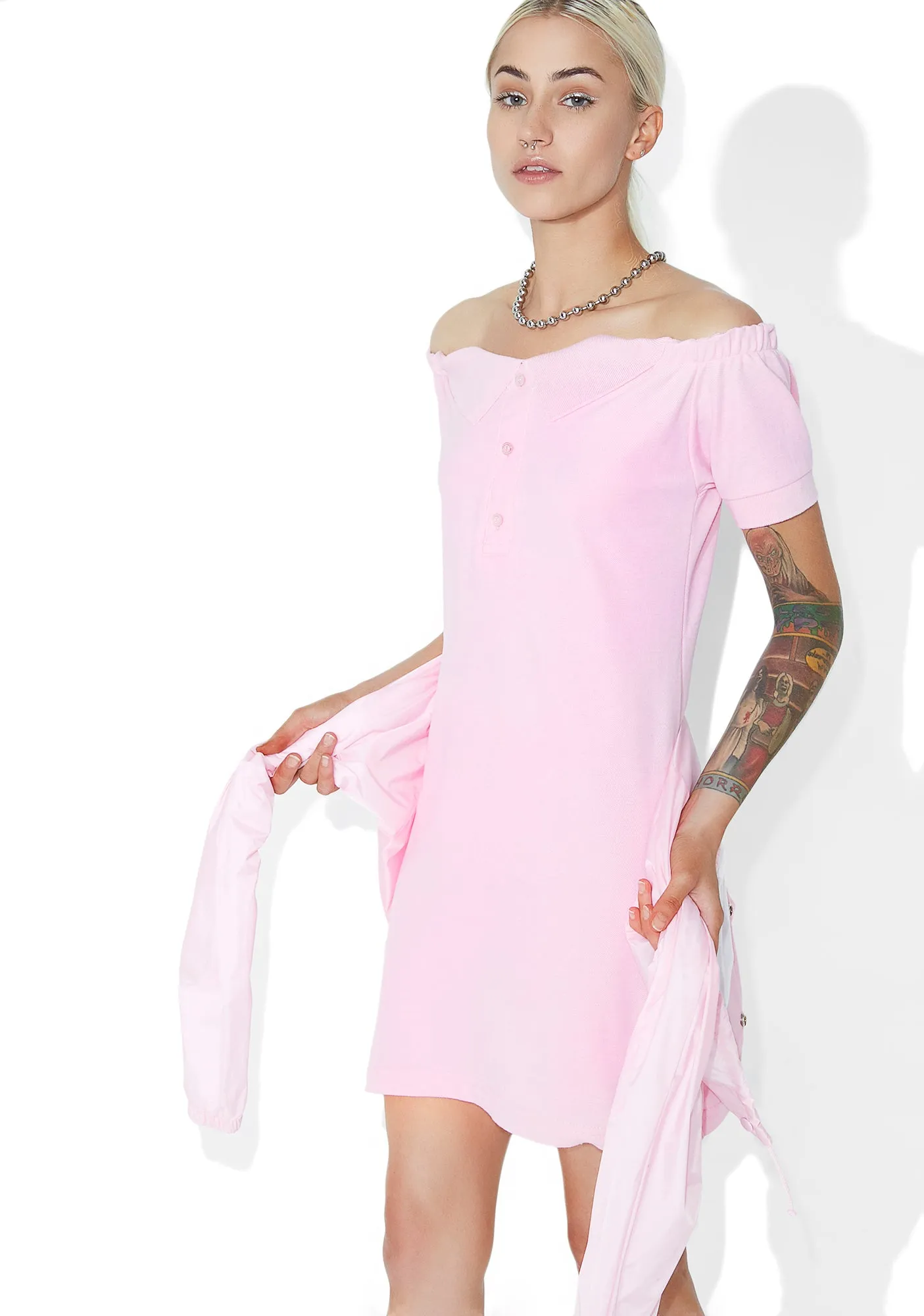 Mulholland Polo Mini Dress sold by Dolls Kill product image thumbnail 3