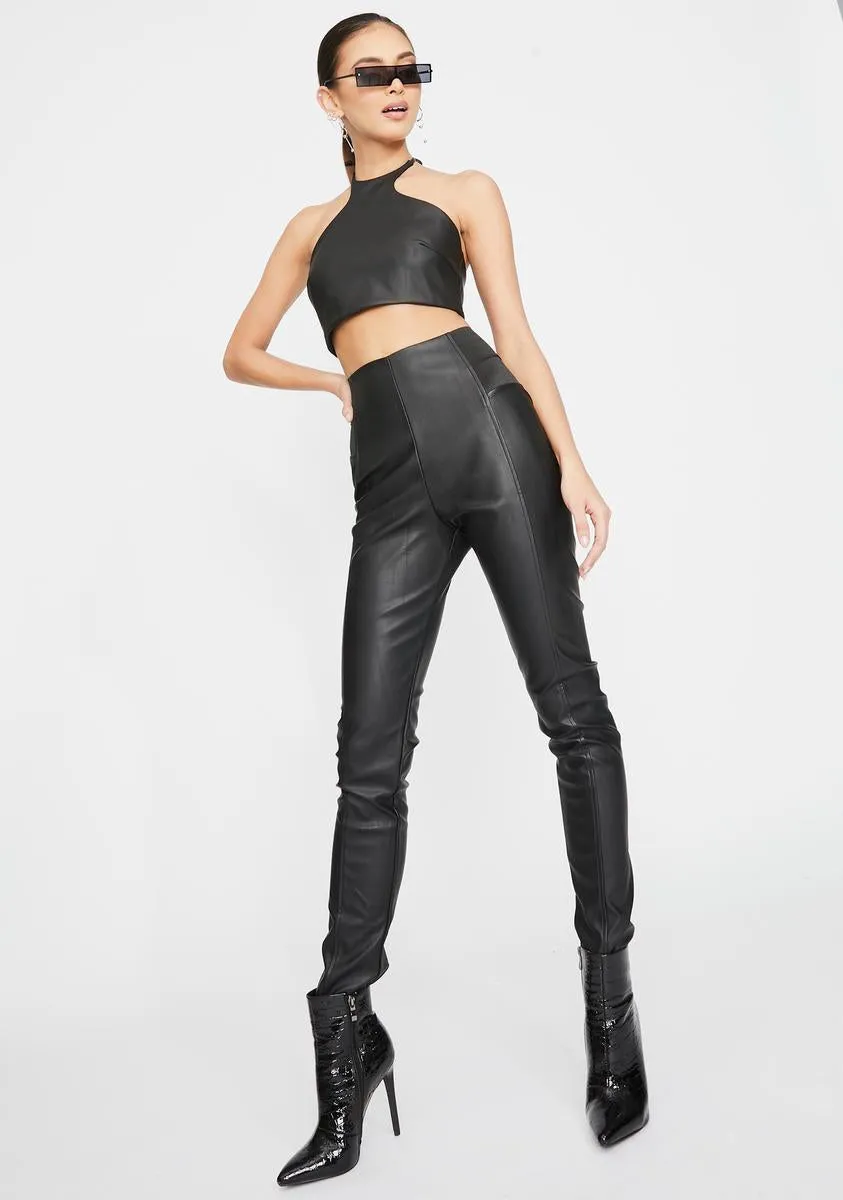 Black Shameless Slim Leggings sold by Dolls Kill product image thumbnail 2