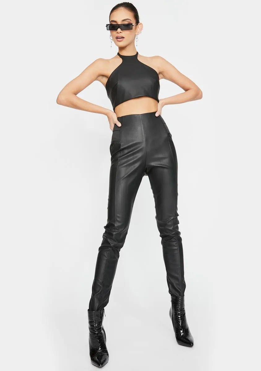 Black Shameless Slim Leggings sold by Dolls Kill product image thumbnail 3