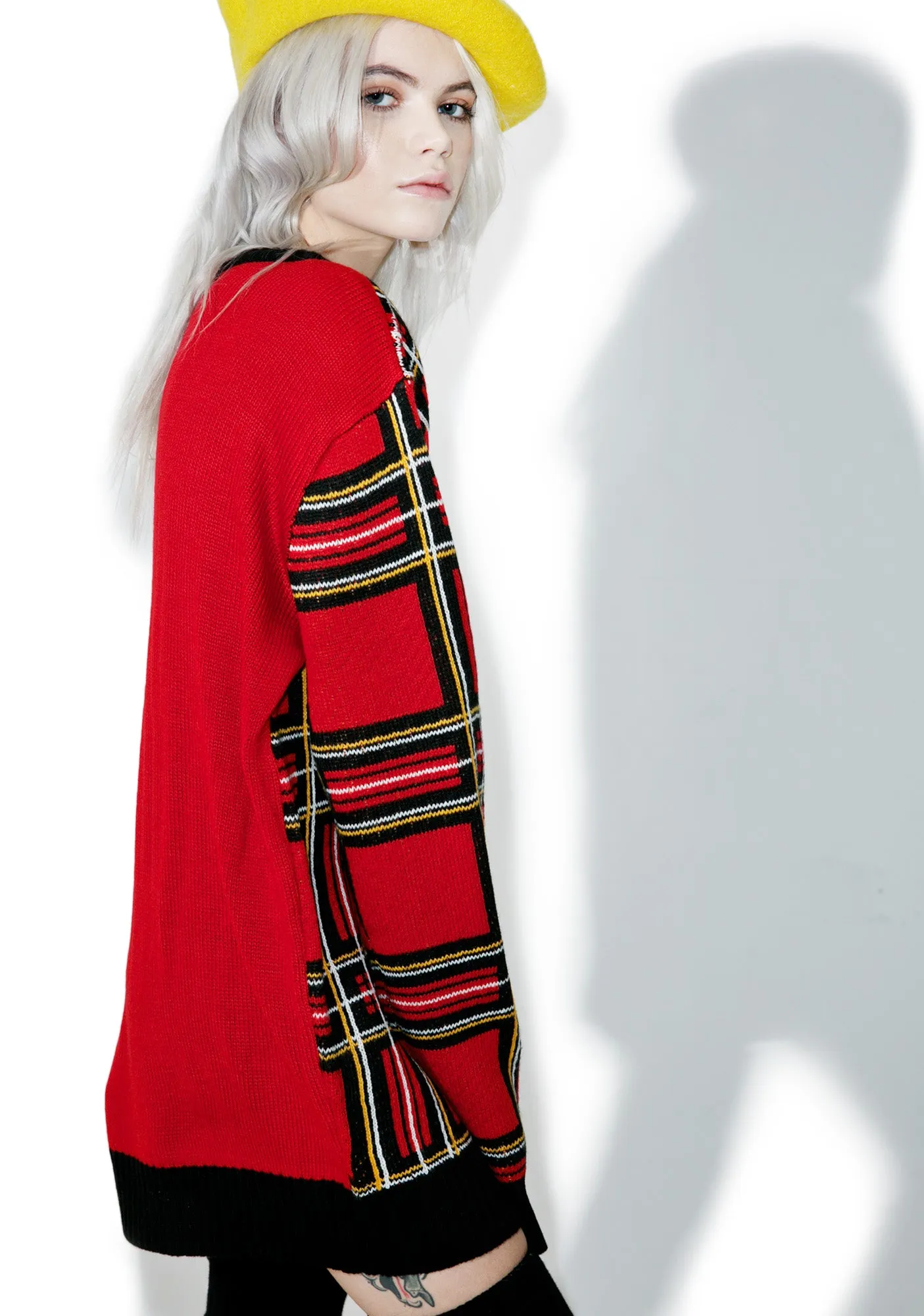 Beastplaid Pullover Sweater sold by Dolls Kill product image thumbnail 3