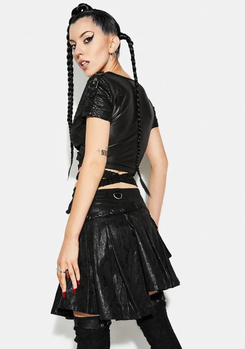 Night Punk Bandage Short Sleeve Tee Shirt sold by Dolls Kill product image thumbnail 4