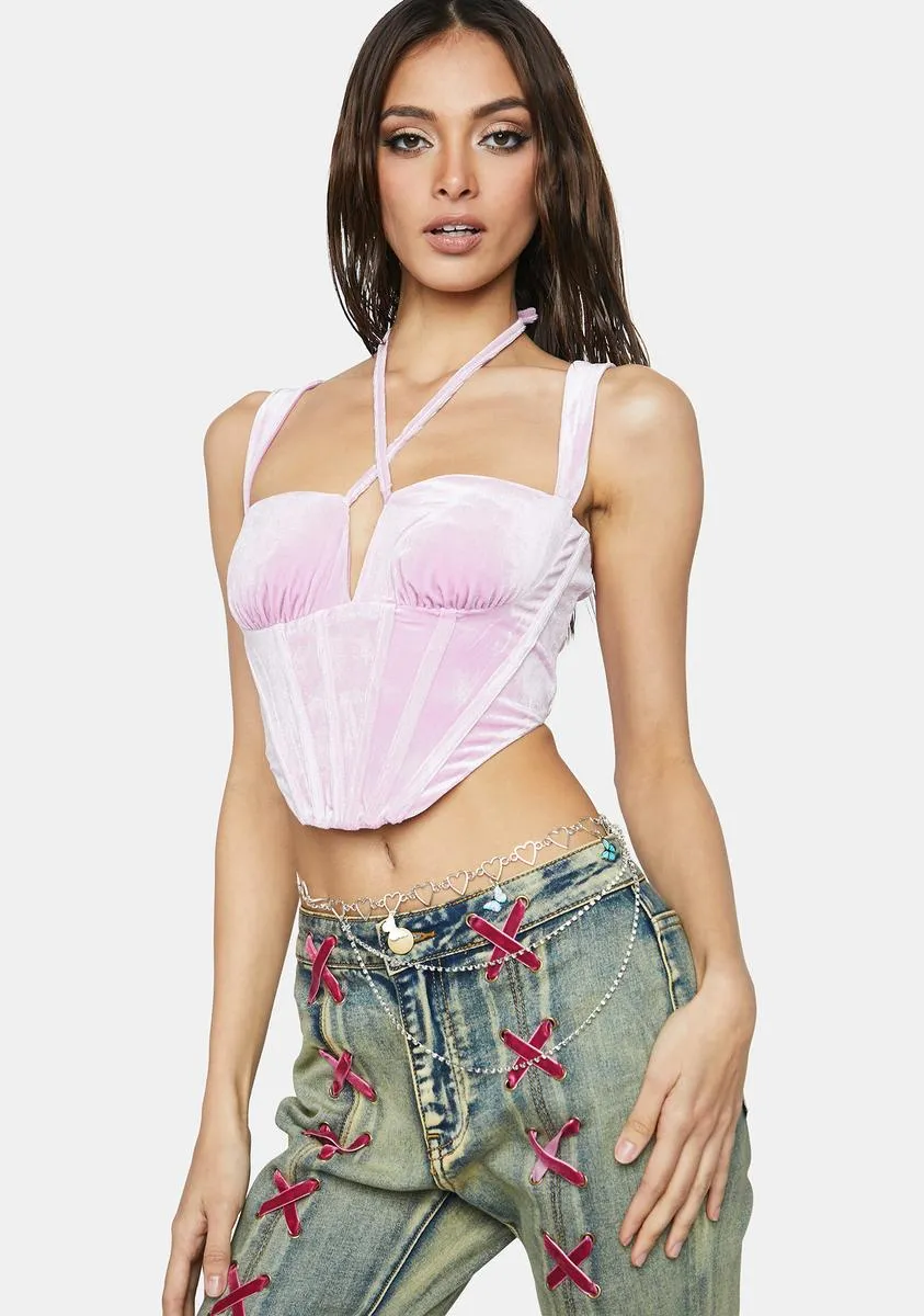 Magic Breathe Me In Velvet Corset Top sold by Dolls Kill product image thumbnail 2