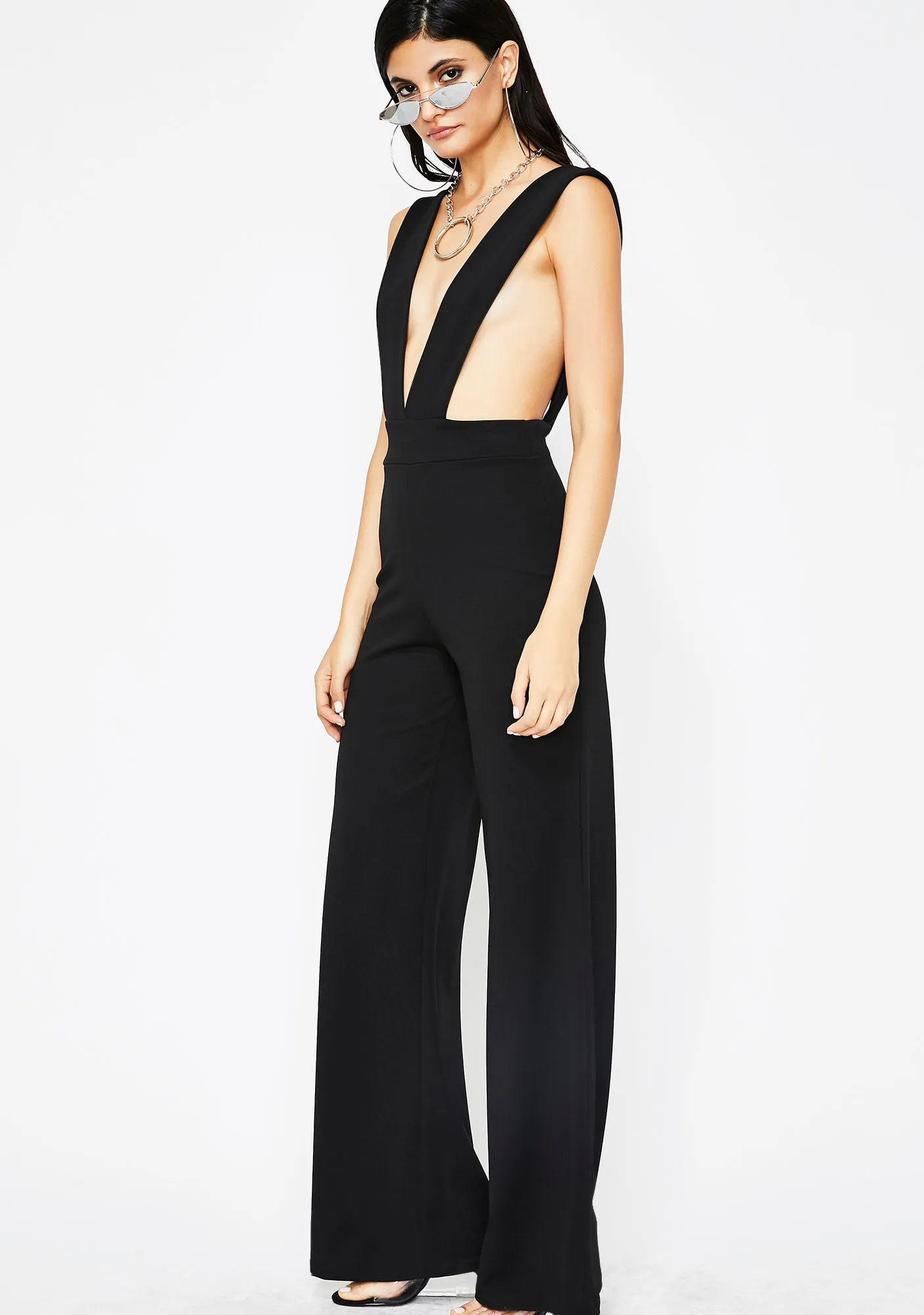 Main Event Cut Out Jumpsuit sold by Dolls Kill