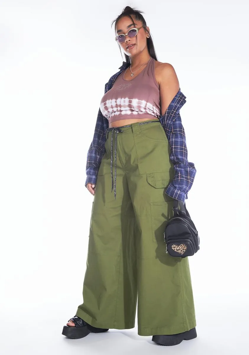 Plus Don't You Forget Twill Cargo Pants sold by Dolls Kill product image thumbnail 3