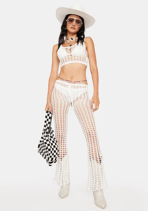 Pure Desert Dancing Crochet Pants Set sold by Dolls Kill