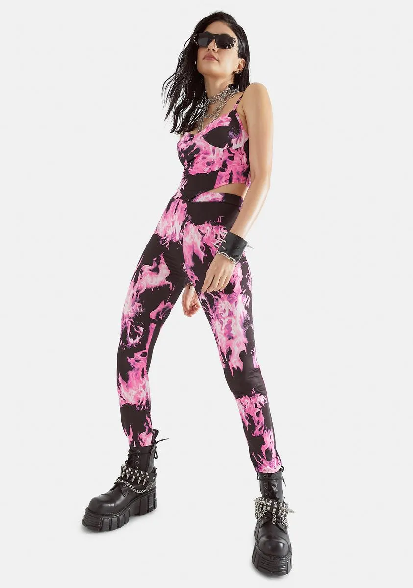 Sweet Inferno Flame Bustier Set sold by Dolls Kill product image thumbnail 3