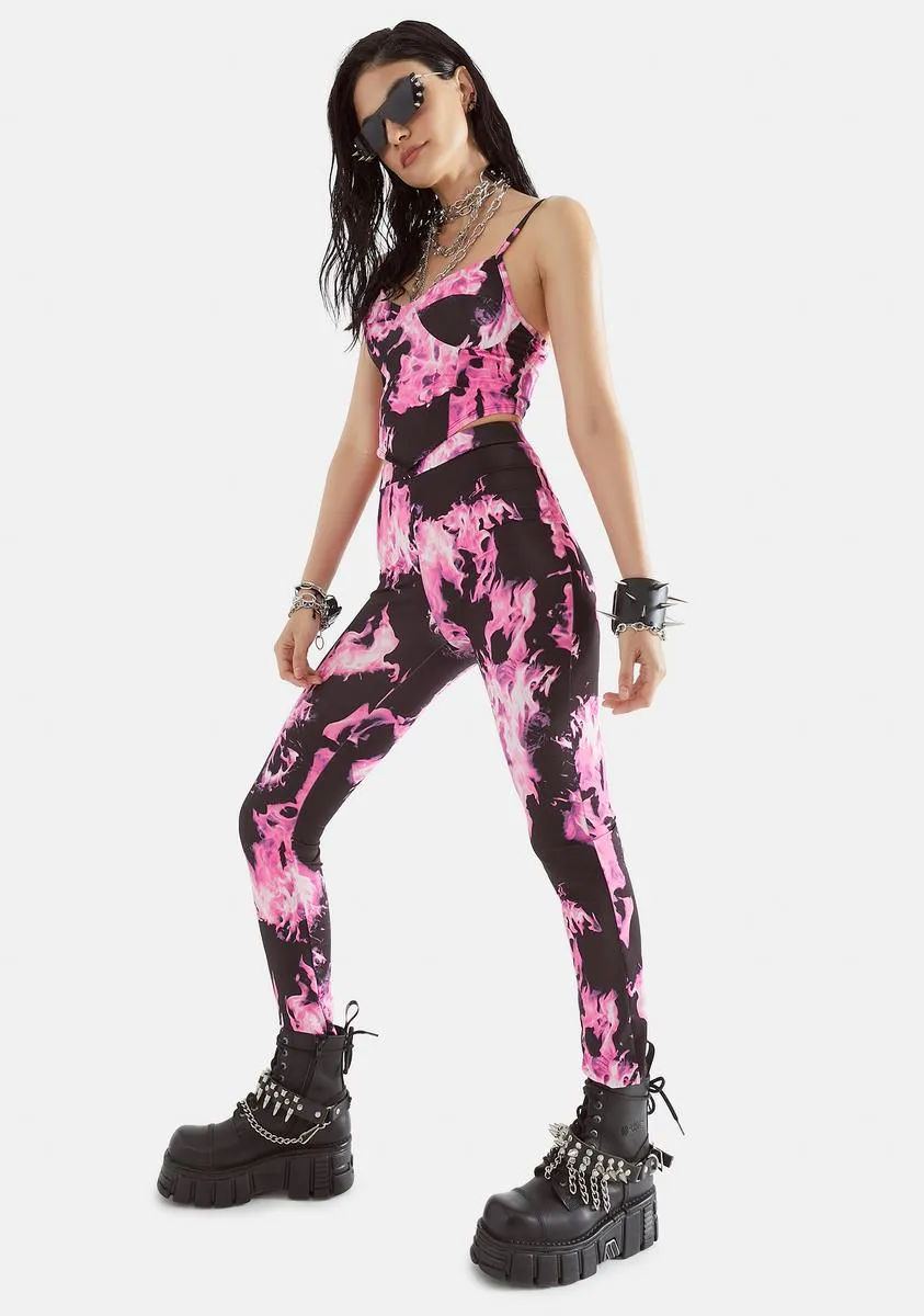 Sweet Inferno Flame Bustier Set sold by Dolls Kill product image thumbnail 2