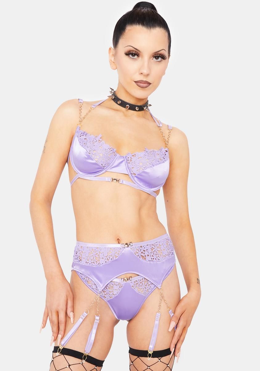Lavender Call Me Maybe Lingerie Set sold by Dolls Kill