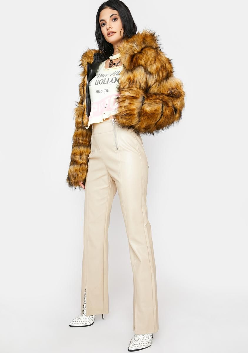 Sleek Vibing Vegan Leather Pants sold by Dolls Kill product image thumbnail 3