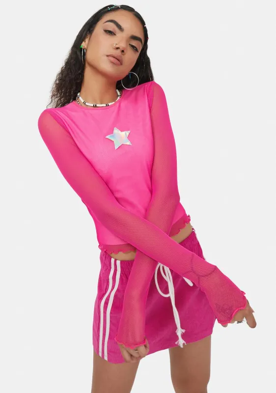 Sweet Stargazer Mesh Top sold by Dolls Kill