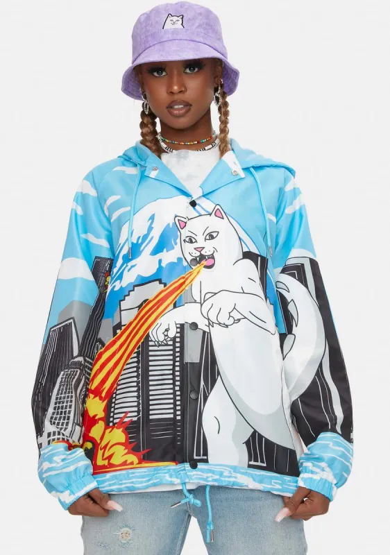 Nermzilla Hooded Coach Jacket sold by Dolls Kill