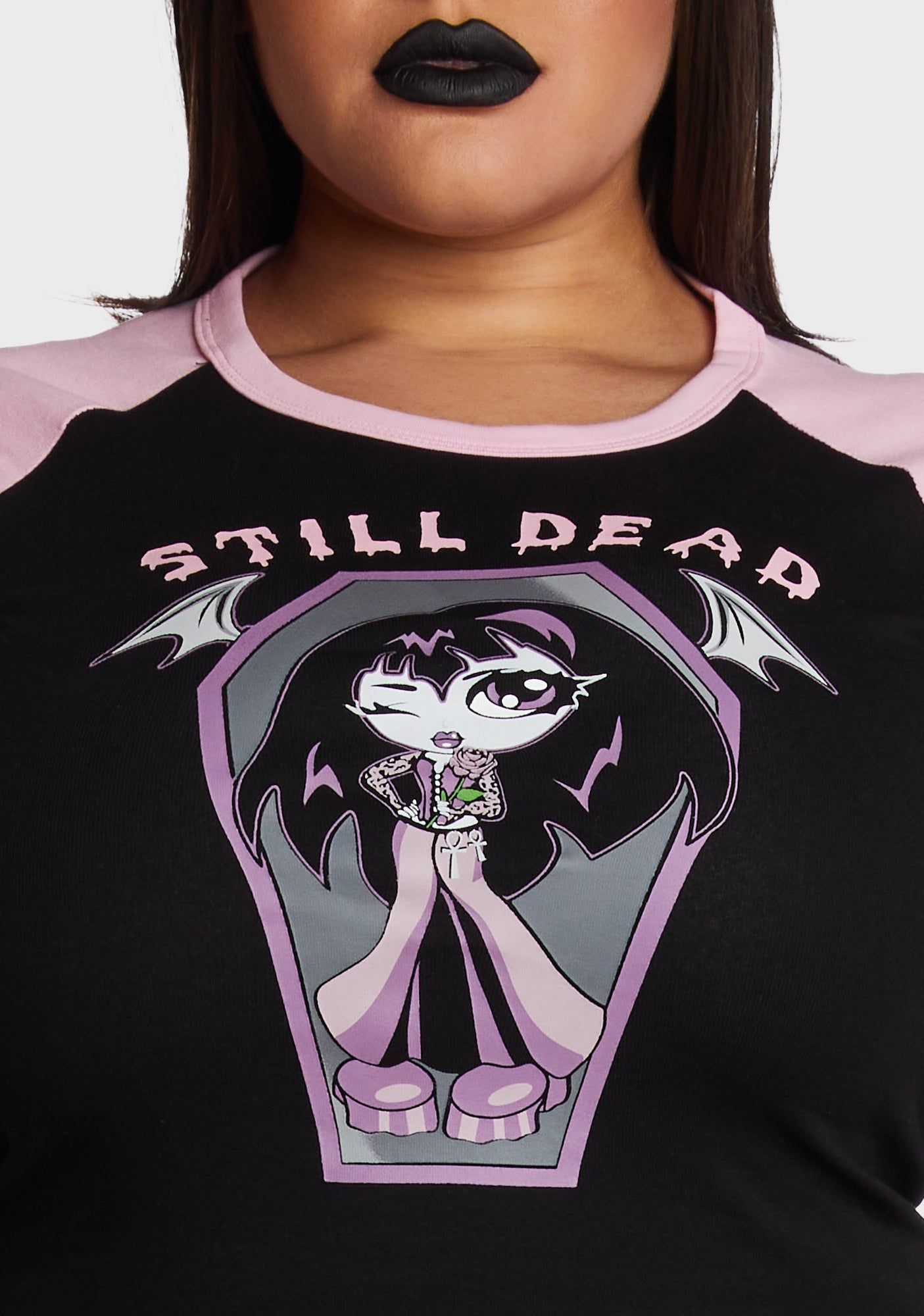 Plus Casket Keeper Baby Tee sold by Dolls Kill product image thumbnail 2