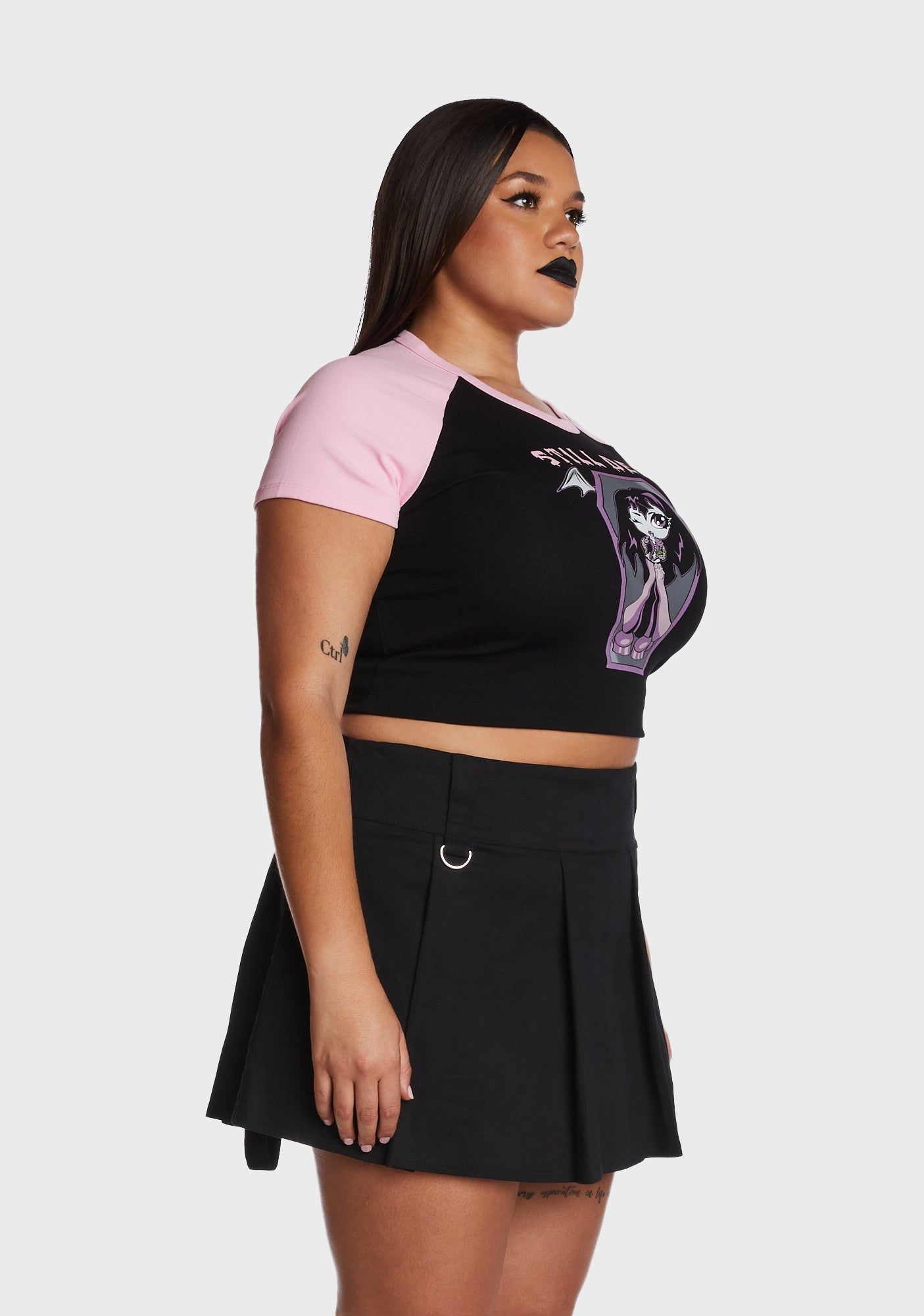 Plus Casket Keeper Baby Tee sold by Dolls Kill product image thumbnail 3