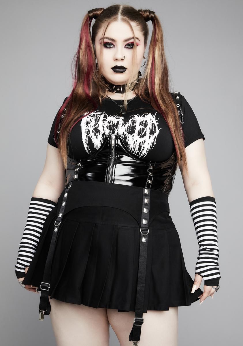 Cursed Meet The Reaper Garter Mini Skirt sold by Dolls Kill product image thumbnail 2