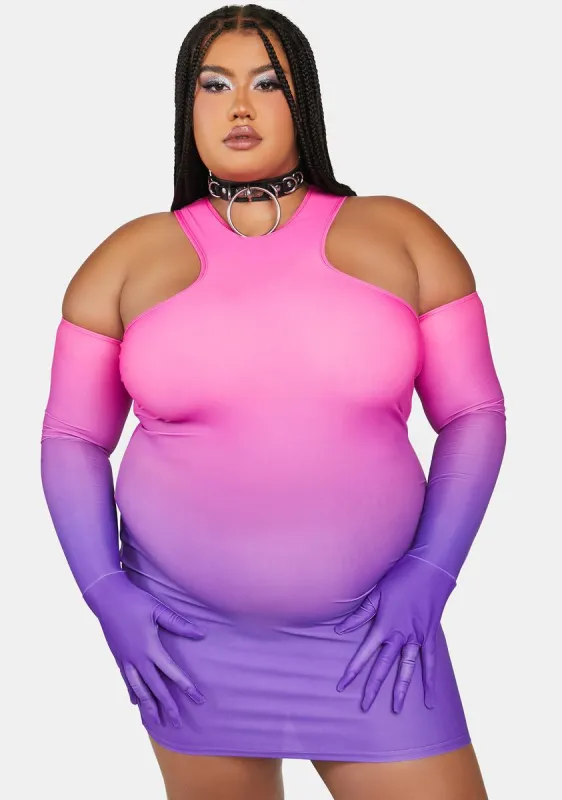 Plus Sun Goes Down Mini Dress sold by Dolls Kill