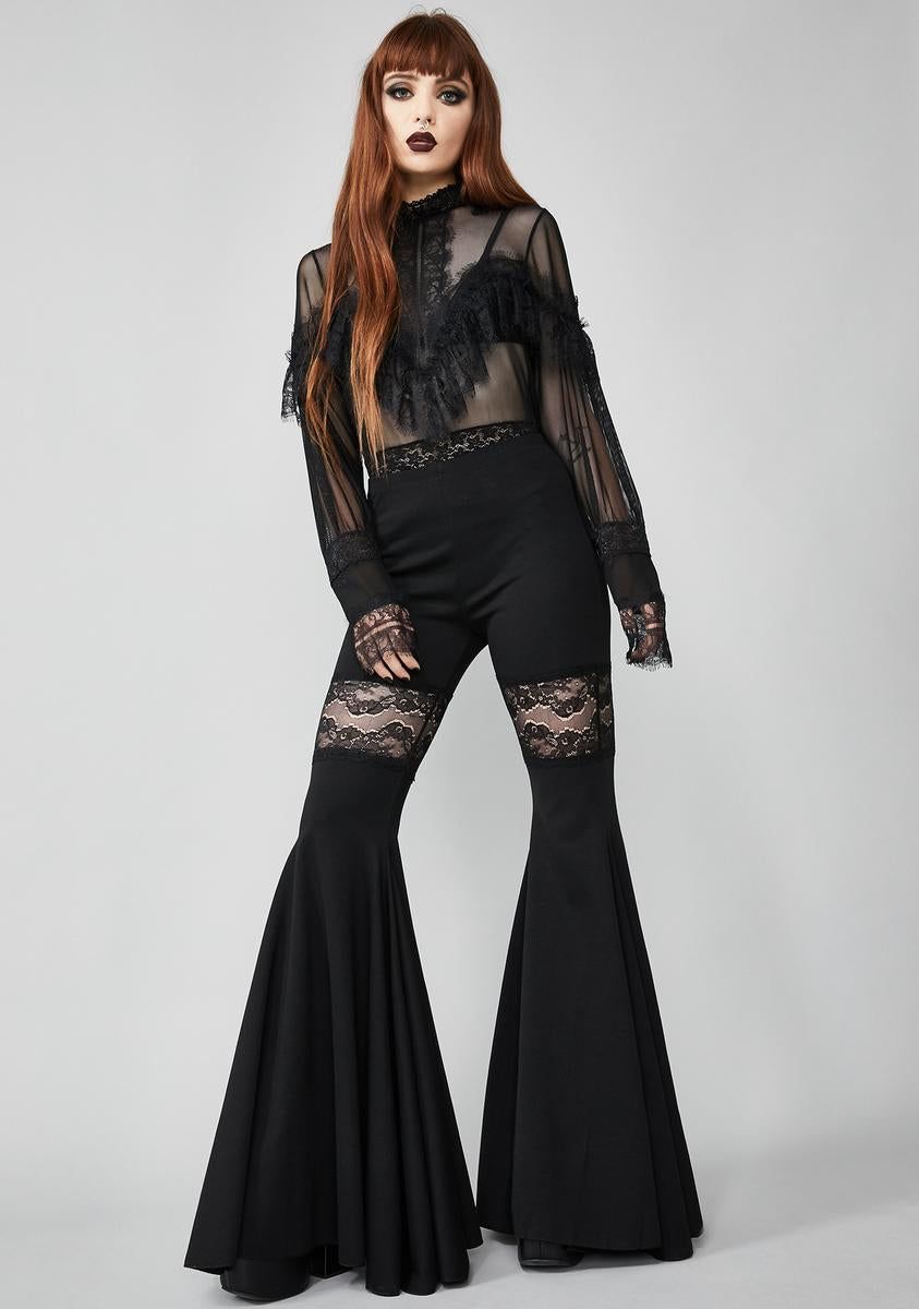 Dame Be Damned Bell Bottoms sold by Dolls Kill product image thumbnail 3