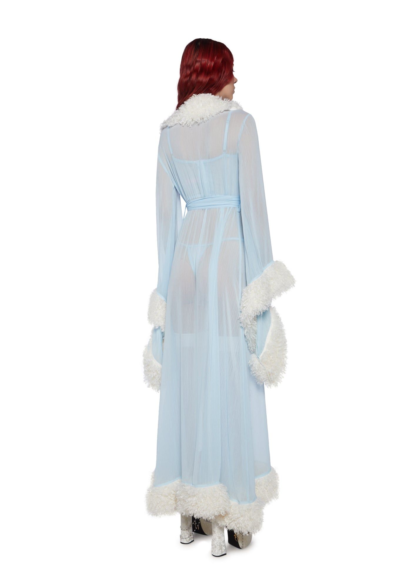 Feminine Fantasy Sheer Robe sold by Dolls Kill product image thumbnail 4