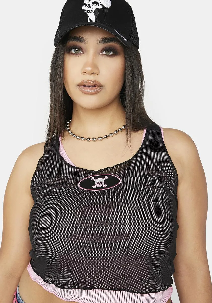 Plus Coming For Me Skull Tank Top sold by Dolls Kill