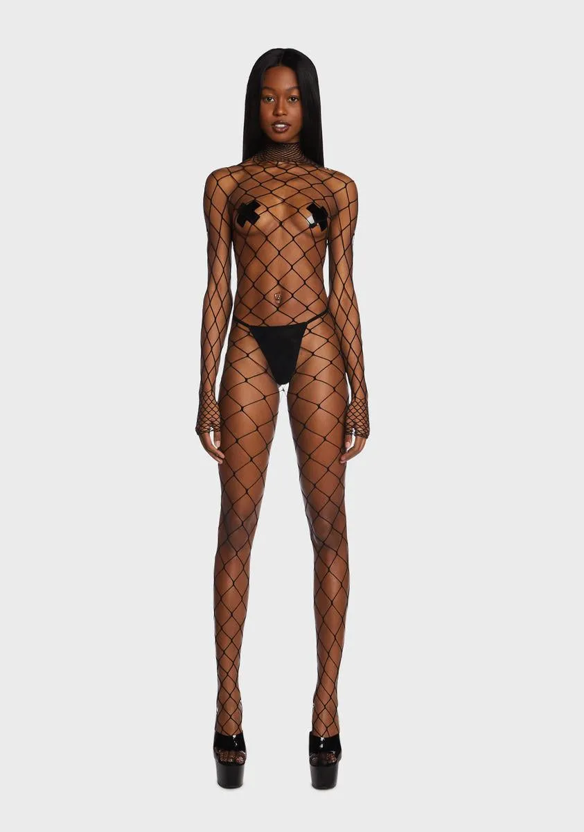 Ideal Nights Fishnet Bodystocking sold by Dolls Kill