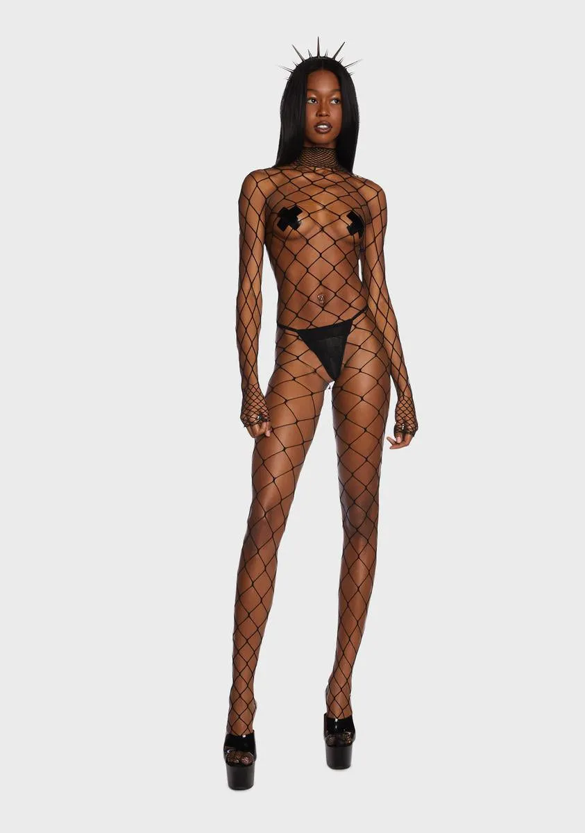 Ideal Nights Fishnet Bodystocking sold by Dolls Kill product image thumbnail 5