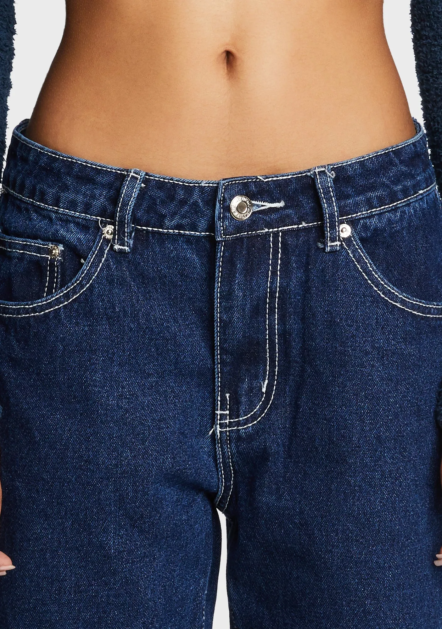 Low Rise Baggy Mom Jeans sold by Dolls Kill product image thumbnail 5