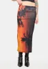 Holiday Sunset Maxi Skirt sold by Dolls Kill