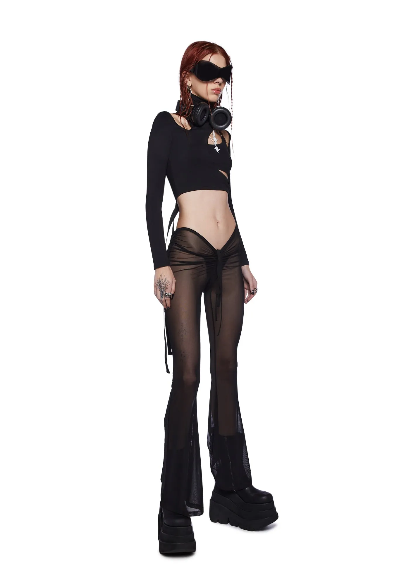 Fader Cut Out Long Sleeve Top sold by Dolls Kill product image thumbnail 4