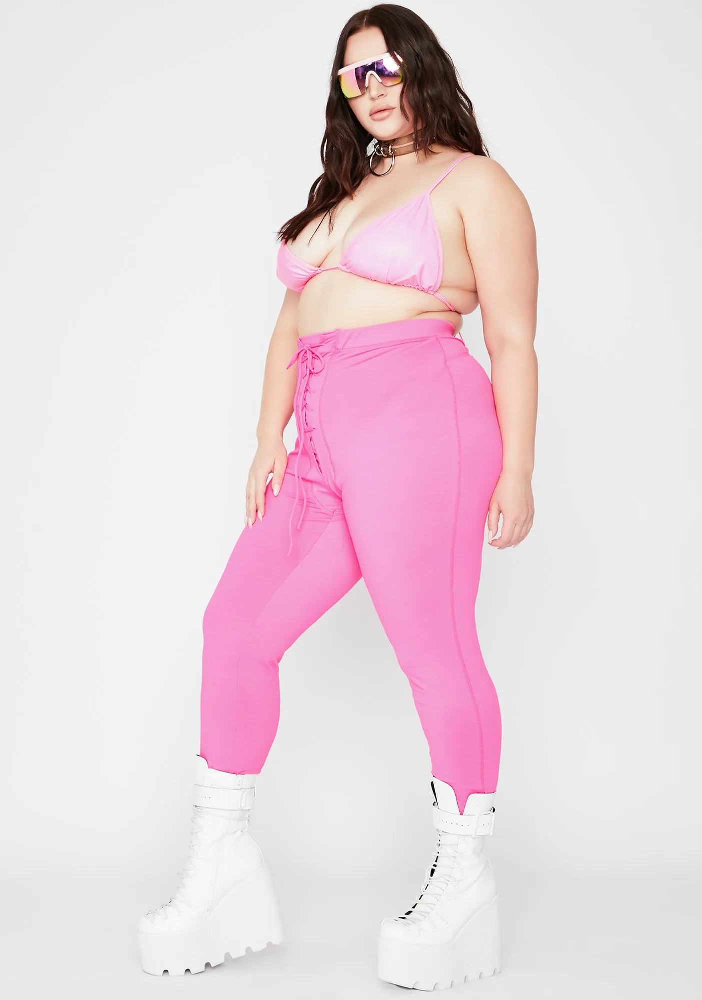 You're On My Side Lace Up Leggings sold by Dolls Kill product image thumbnail 2