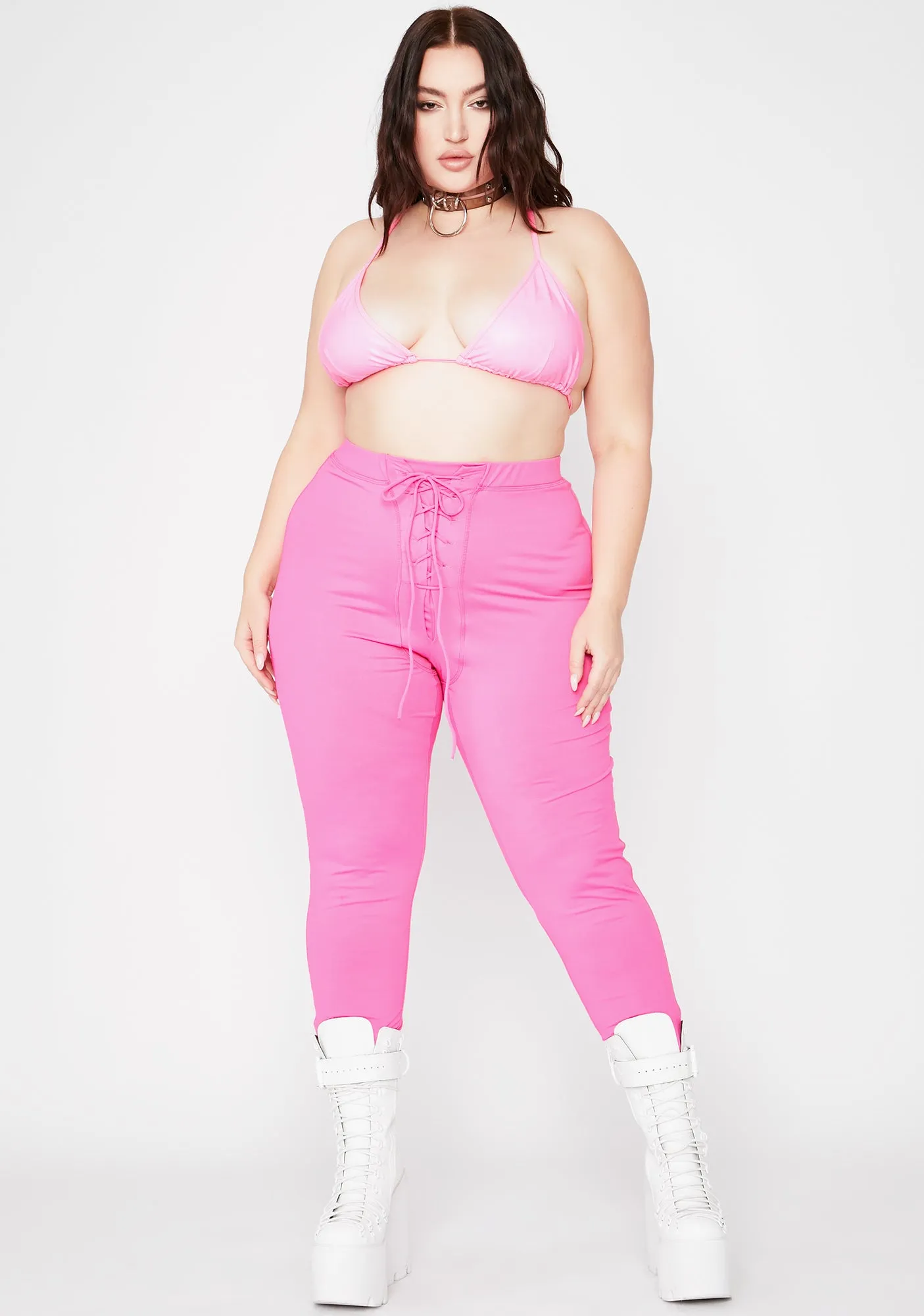 You're On My Side Lace Up Leggings sold by Dolls Kill product image thumbnail 3