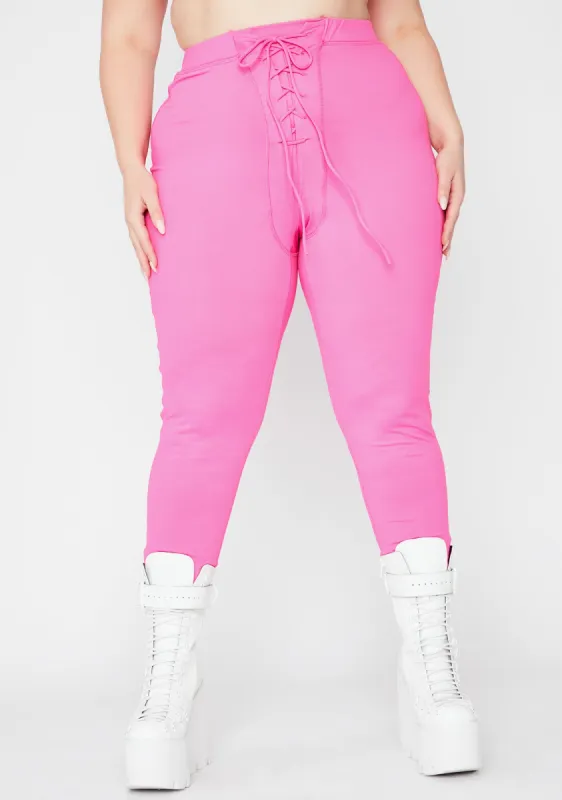 You're On My Side Lace Up Leggings sold by Dolls Kill