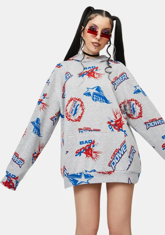 Sport Logo Graphic Hoodie sold by Dolls Kill