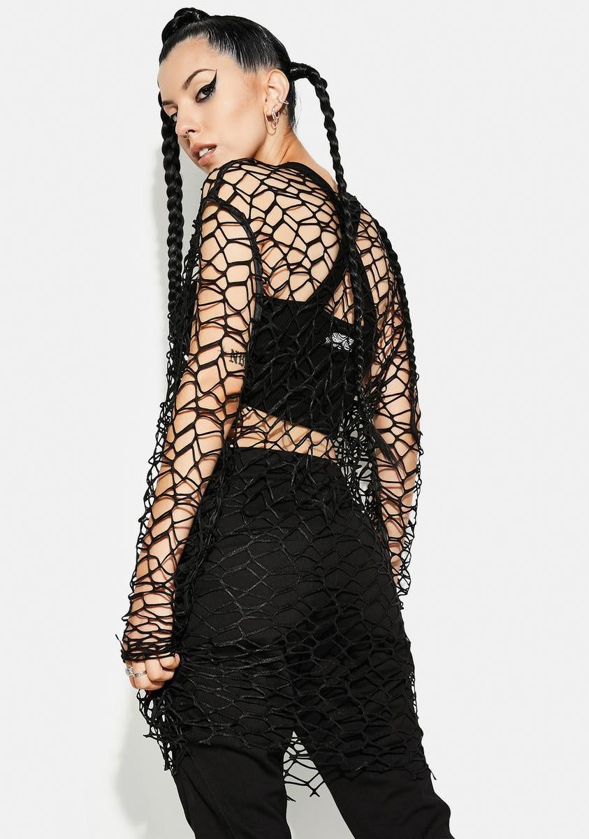 Punk Daily Big Mesh Tee Shirt sold by Dolls Kill product image thumbnail 4