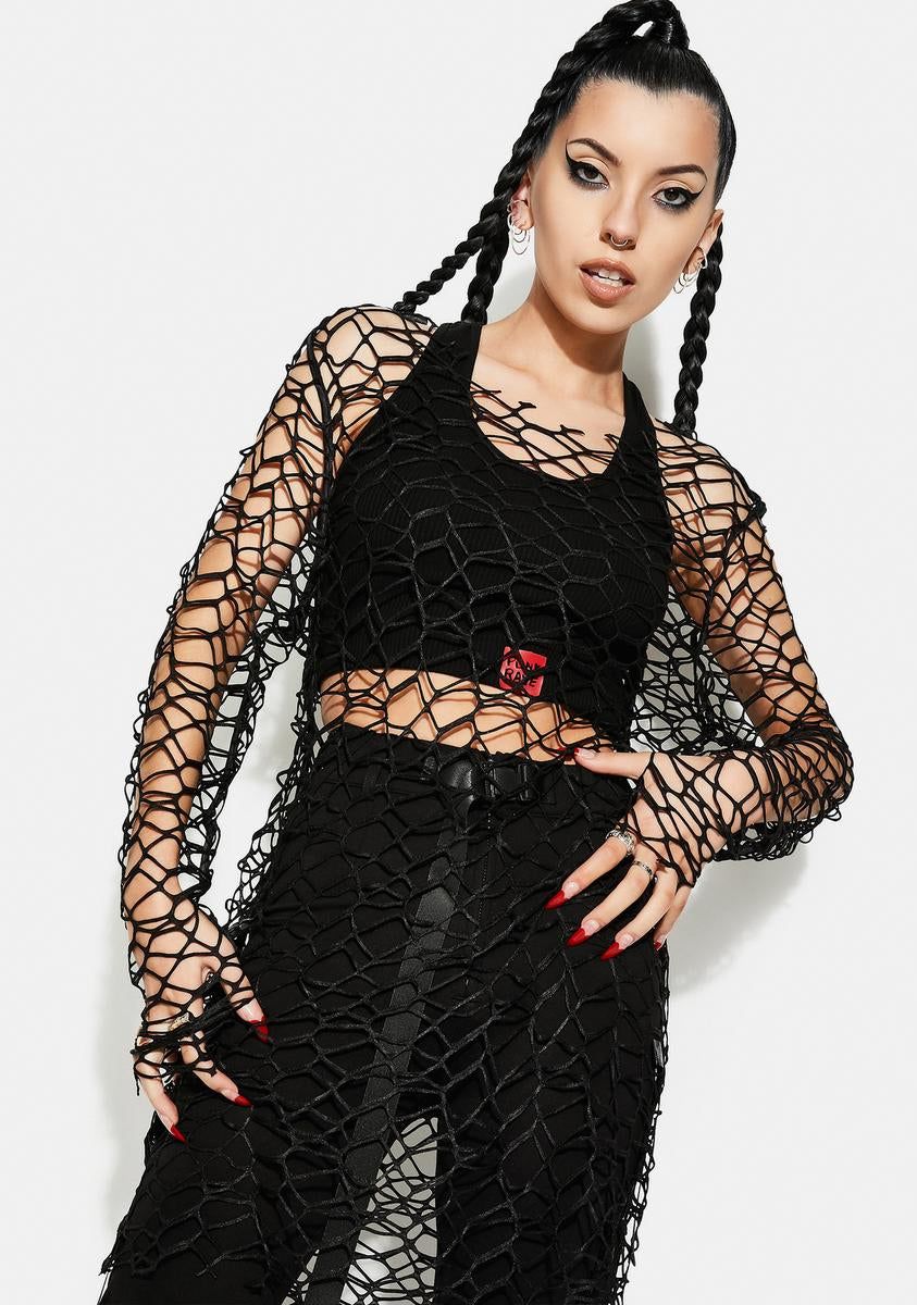 Punk Daily Big Mesh Tee Shirt sold by Dolls Kill