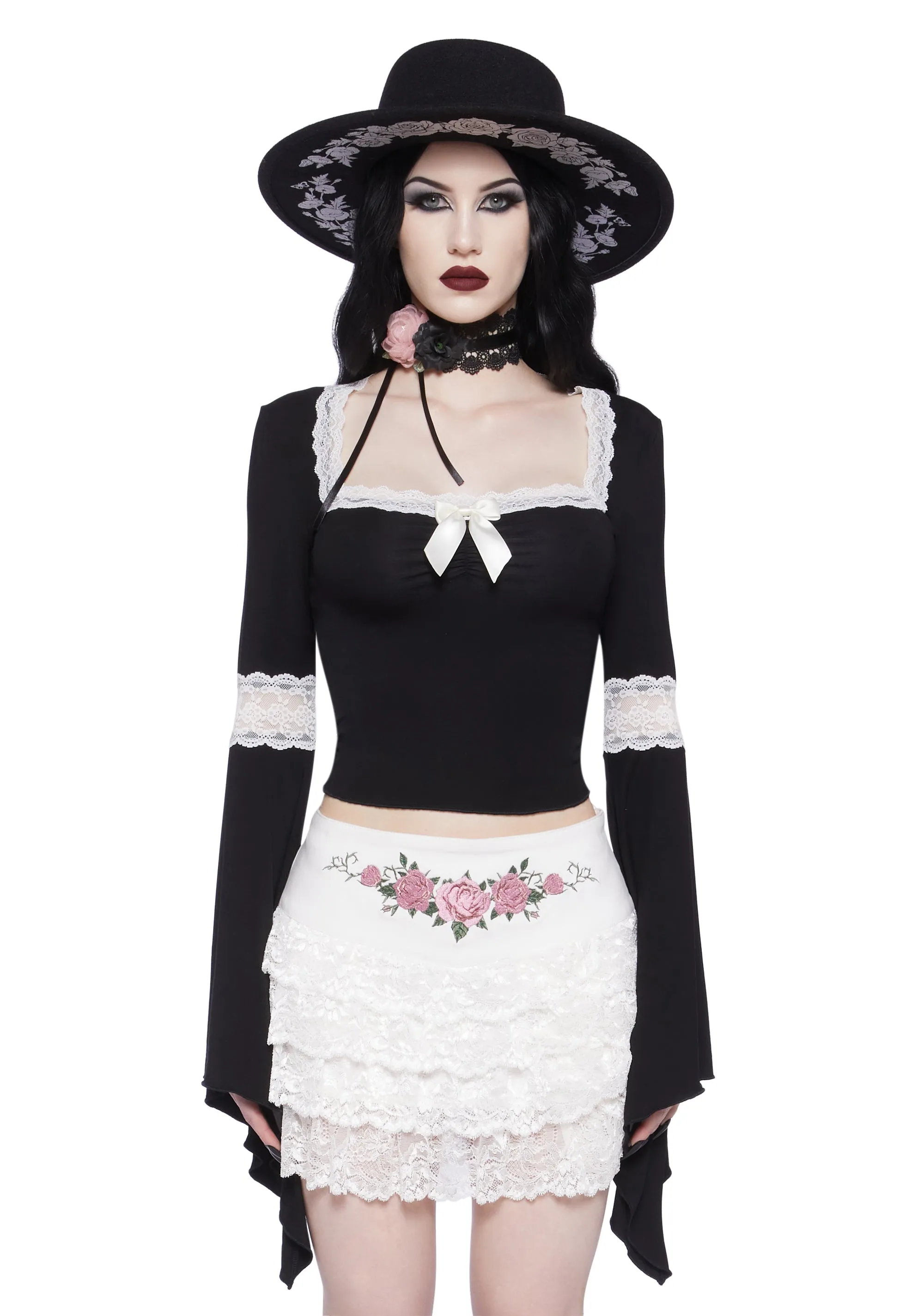 Hardcore Goth Long Sleeve Top sold by Dolls Kill