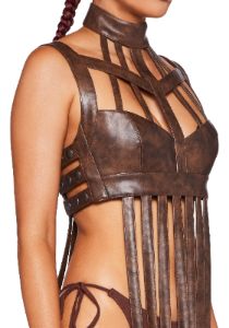 Celestial Ringmaster Lingerie Set - Brown sold by Dolls Kill