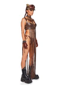 Celestial Ringmaster Lingerie Set - Brown sold by Dolls Kill