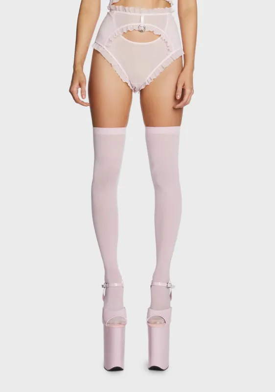 Let Go High Waist Backless Briefs sold by Dolls Kill