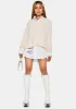 Going The Distance V Neck Hi Low Sweater sold by Dolls Kill