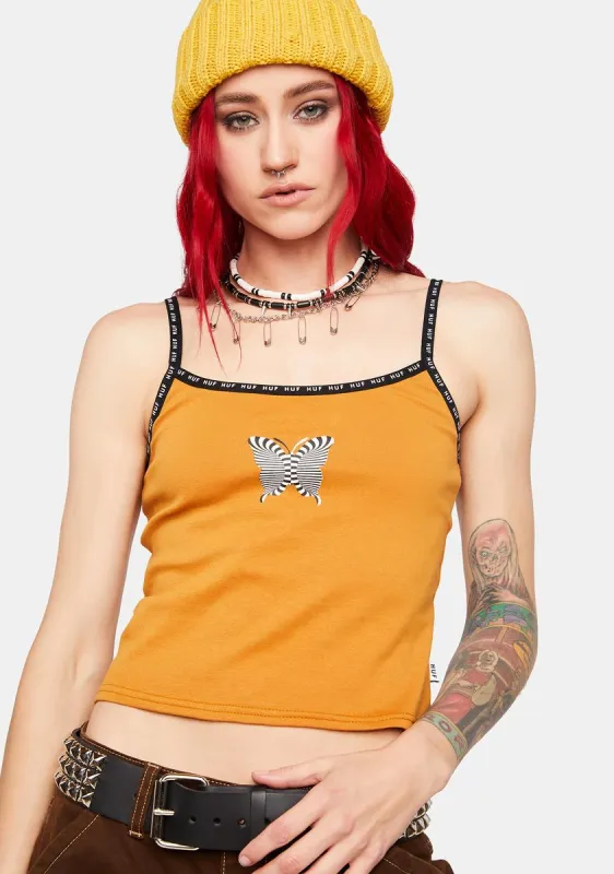Winged Ribbed Tank Top sold by Dolls Kill