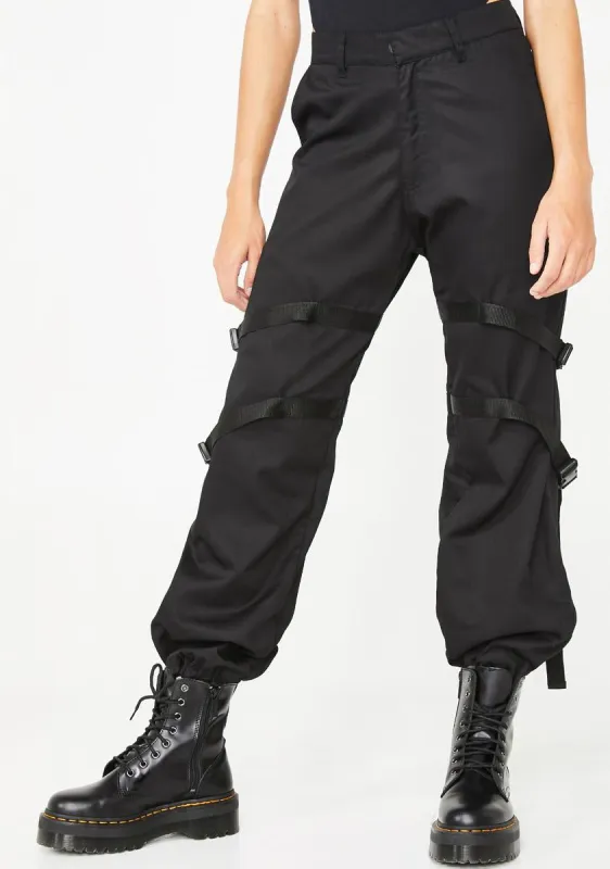 Buckle Clive Cargo Trousers sold by Dolls Kill