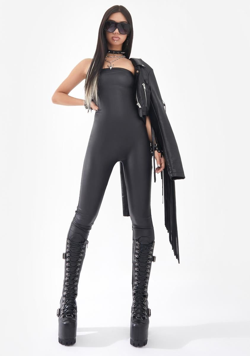 Be Wicked Strapless Catsuit sold by Dolls Kill product image thumbnail 3