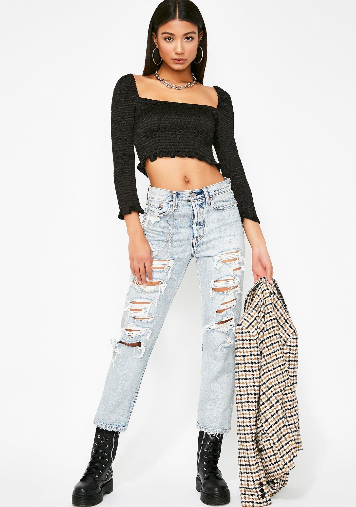 Xiwang Crop Top sold by Dolls Kill product image thumbnail 4
