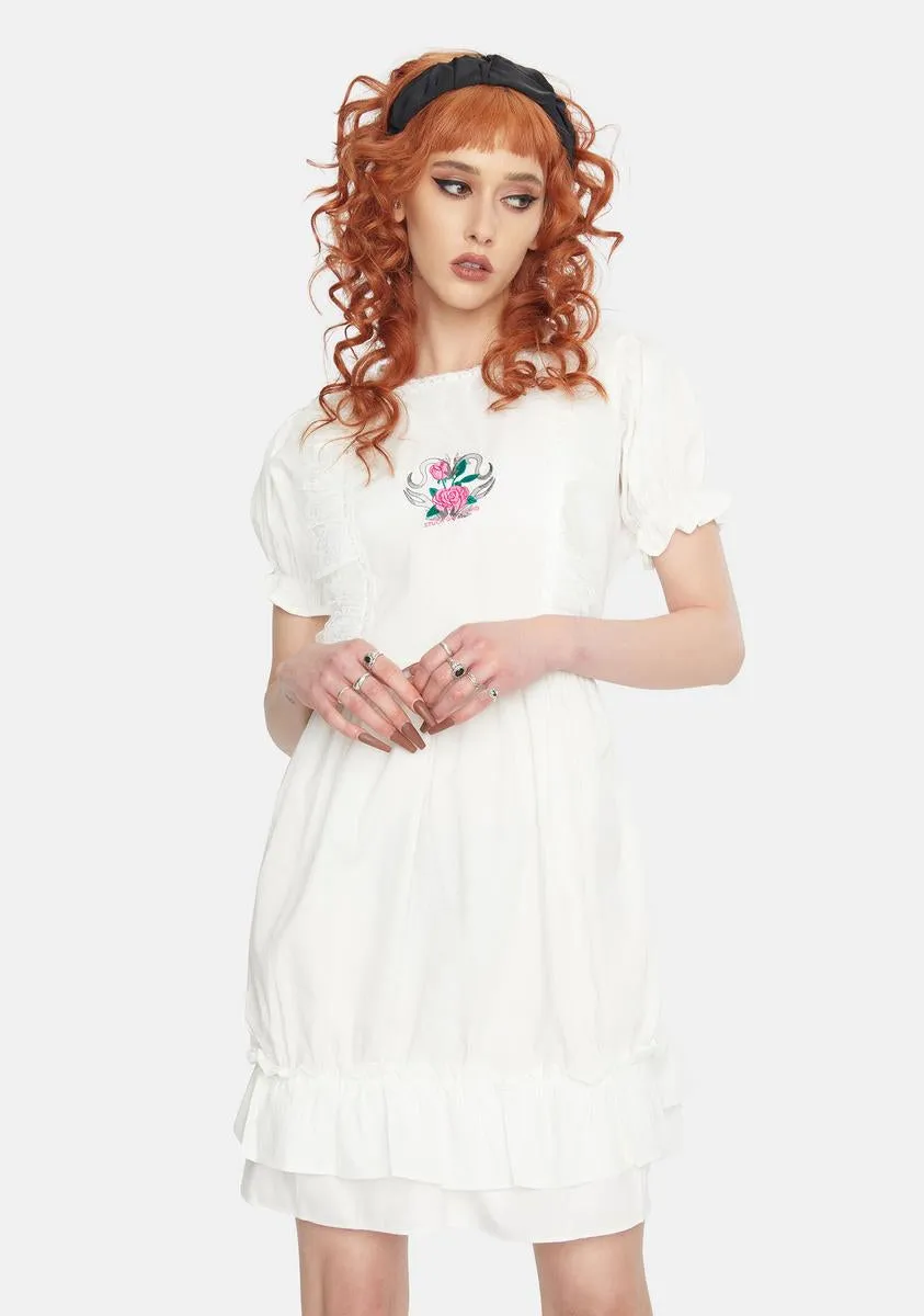 Maria Ruffled Mini Dress sold by Dolls Kill