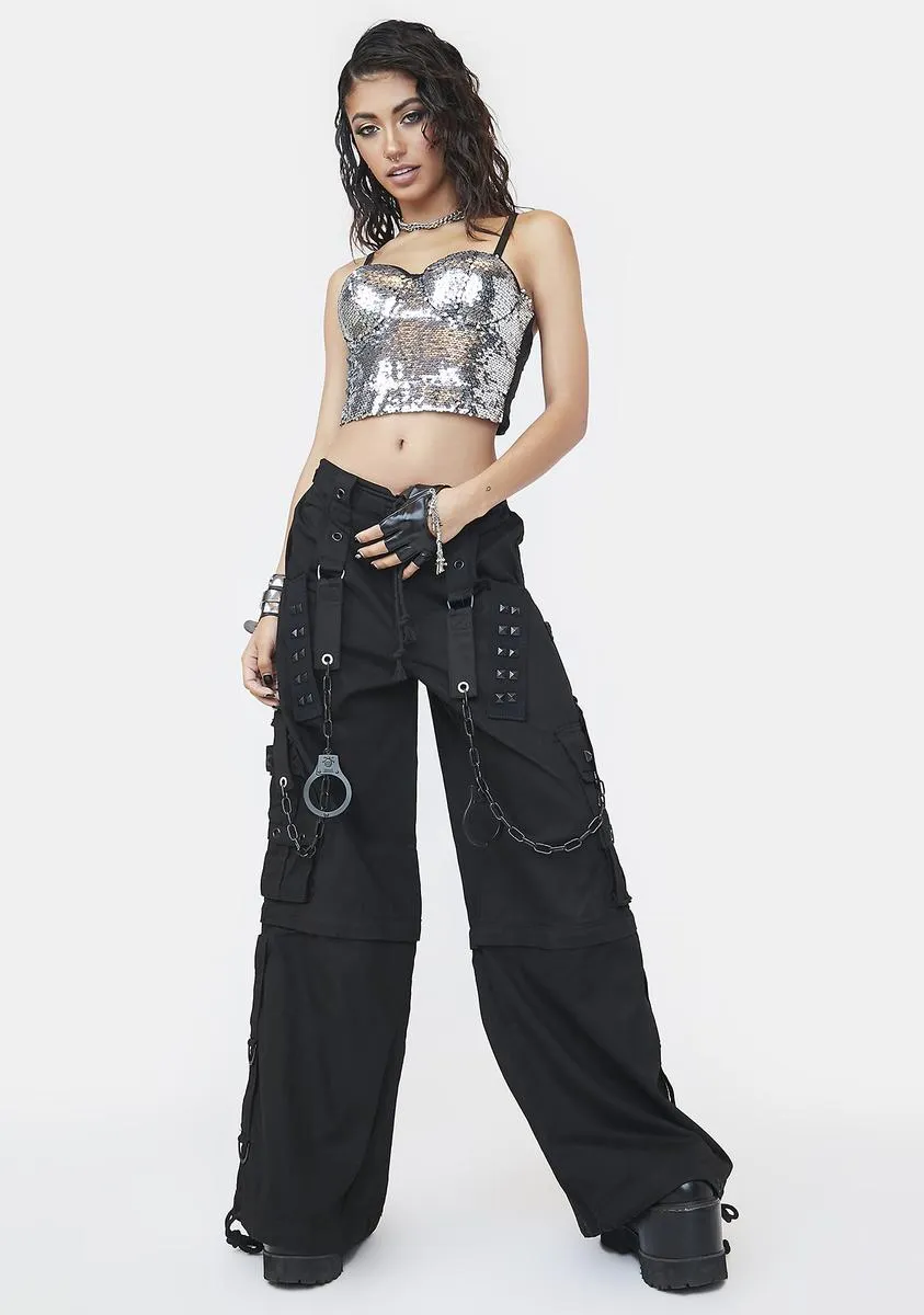Strike A Pose Sequin Bustier Top sold by Dolls Kill product image thumbnail 3