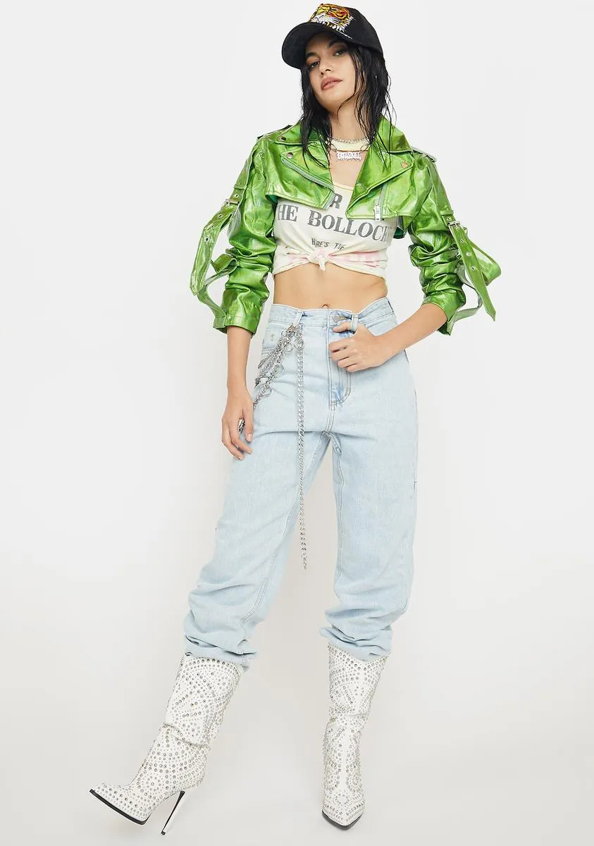 Alien Rev It Up Shrug Moto Jacket sold by Dolls Kill product image thumbnail 3