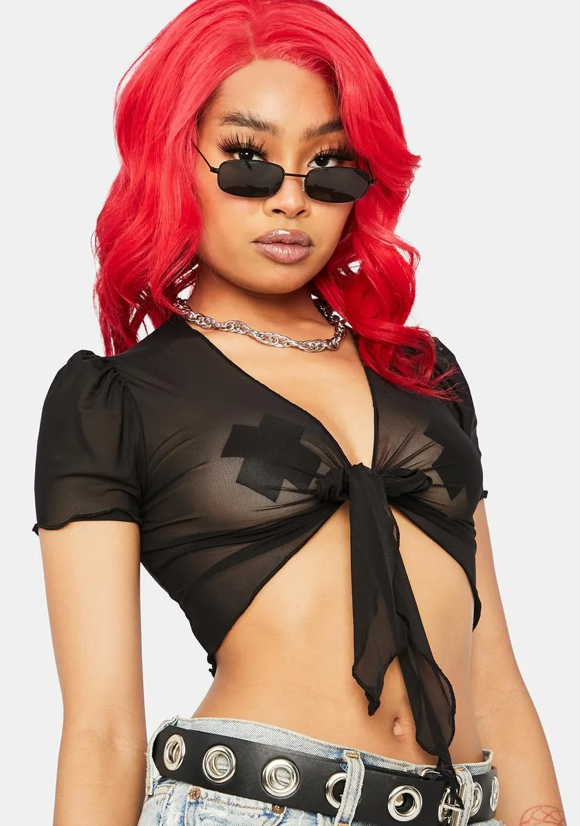 Give It Time Front Tie Top sold by Dolls Kill product image thumbnail 2