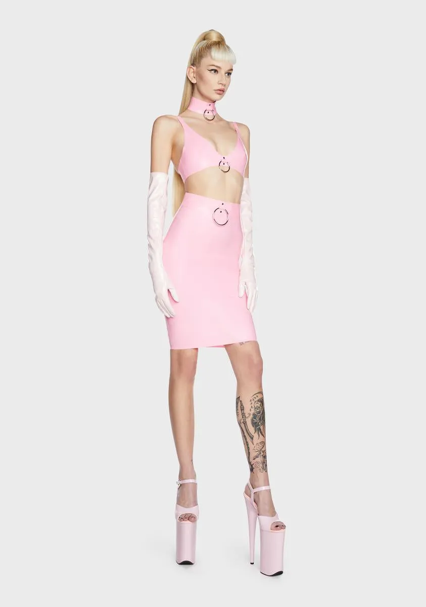 x Bettie Page Imogen Latex Pencil Skirt sold by Dolls Kill product image thumbnail 5